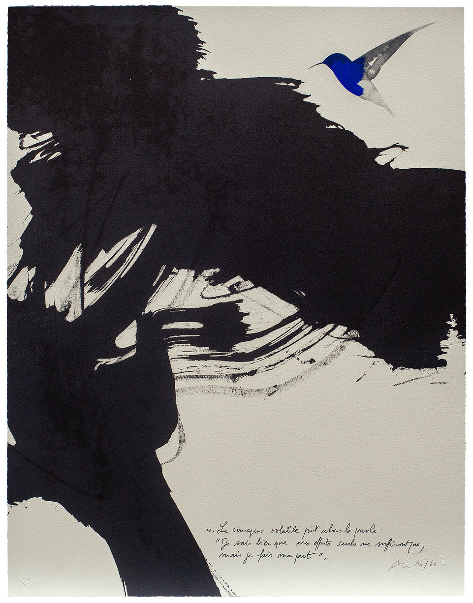 LE COLIBRI - AURORE DE LA MORINERIE - LITHOGRAPHIE