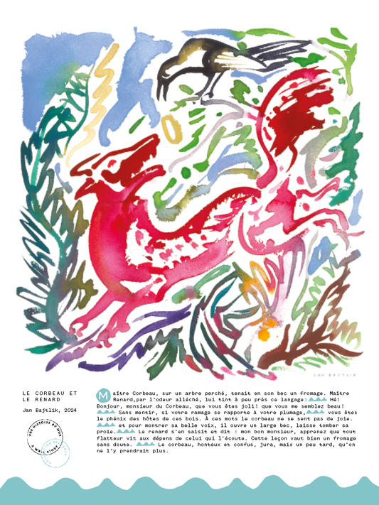 LE CORBEAU ET LE RENARD DE JEAN DE LA FONTAINE