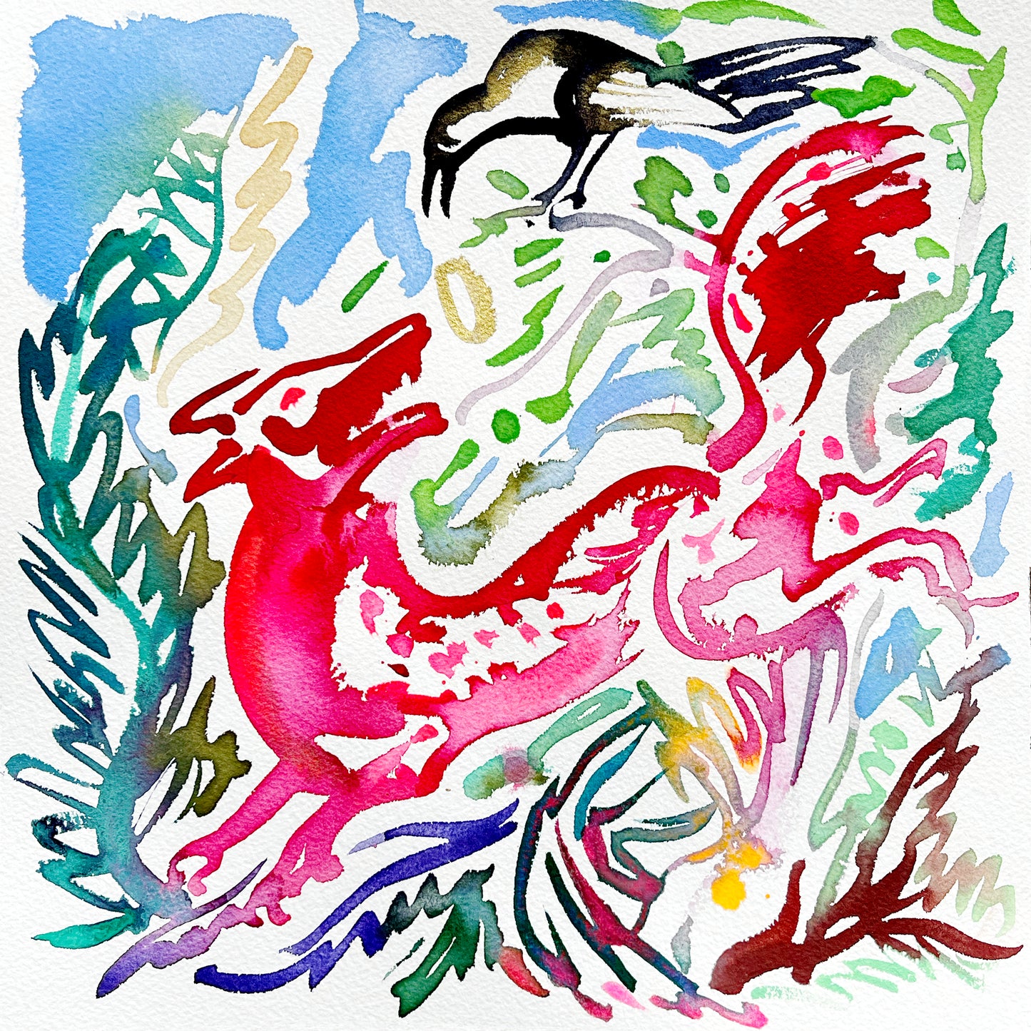 JAN BAJTLIK - LE CORBEAU ET LE RENARD - SOLD 🔴